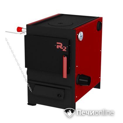 Твердотопливный котел Термокрафт R2 9 кВт конфорка термометр круглый выход в Кургане